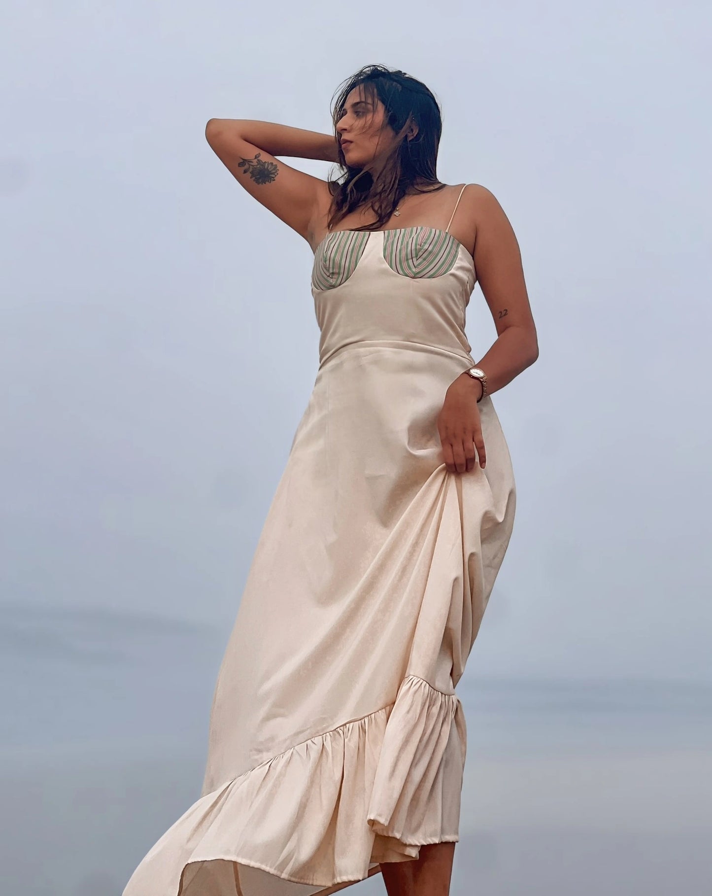 Cream Cloud Dress